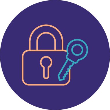 Kolayca değiştirebilen ya da düzenleyebilen anahtar vektör simgesi