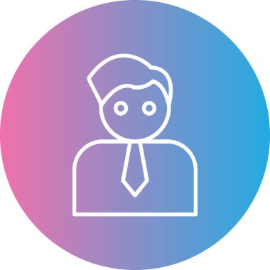 avatar. Web simgesi basit illüstrasyon