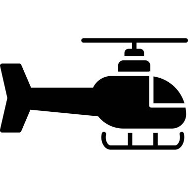 Ambulans helikopter ikonu. Web için basit helikopter vektör simgeleri çizimi
