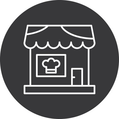 Gıda simgesinin vektör illüstrasyonu