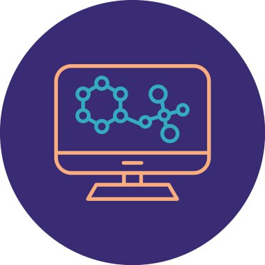 Bilgisayar. Web simgesi basit illüstrasyon