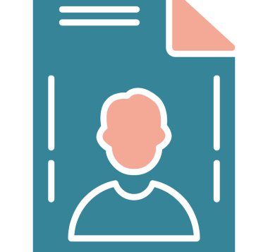 Kimlik kartı. Basit resimleme