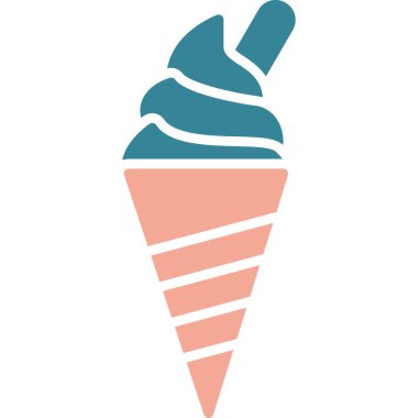 Krema külahının vektör çizimi