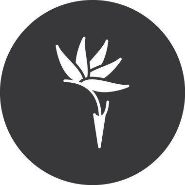 Moda tarzında izole edilmiş çiçek simgesi