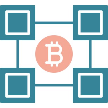 Bitcoin şifreleme vektör simgesi