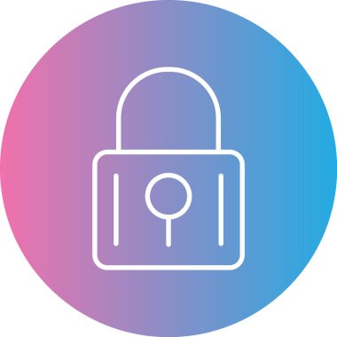 Modern b 'nin vektör illüstrasyonu kilit simgesinden yoksun