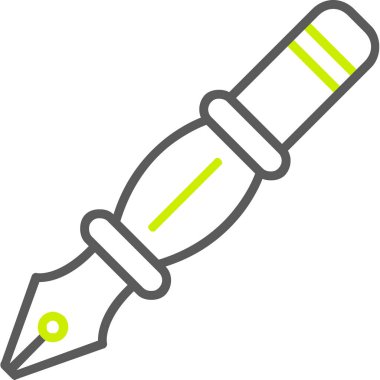 Kalem. Web simgesi basit illüstrasyon