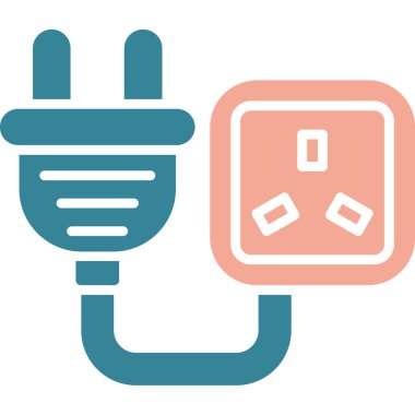 enerji ikonu vektör illüstrasyonu