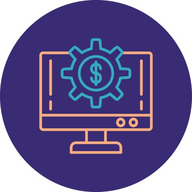 Vektör illüstrasyonu, seo modern simge