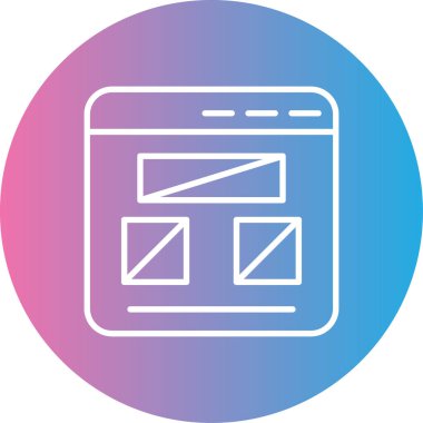 Web simgesi vektör illüstrasyonu