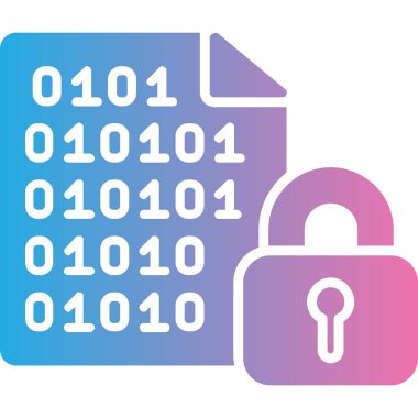 Kolayca düzenleyebilen ve düzenleyebilen Veri Güvenlik Vektörü simgesi