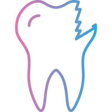 Diş. Web simgesi basit illüstrasyon