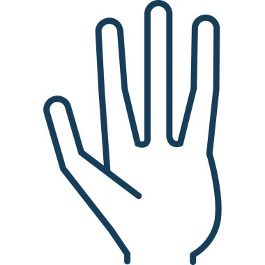 El hareketi simgesi, vektör illüstrasyon tasarımı