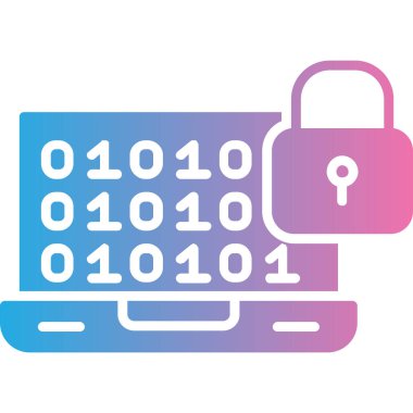 Internet güvenlik simgesi, vektör çizim