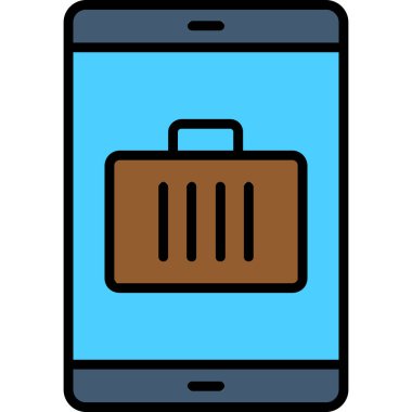 Akıllı telefon. Web simgesi basit illüstrasyon