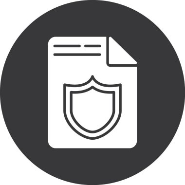 Belge simgesinin vektör illüstrasyonu