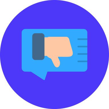 Bir konuşma simgesinin vektör illüstrasyonu