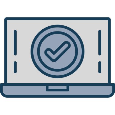 kontrol listesi simgesi. Liste simgelerinin basit bir çizimi. Web tasarımı.