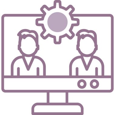 İş ve finans simgesinin vektör illüstrasyonu