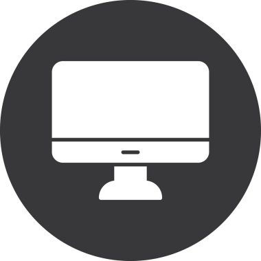 Bilgisayar simgesinin vektör illüstrasyonu