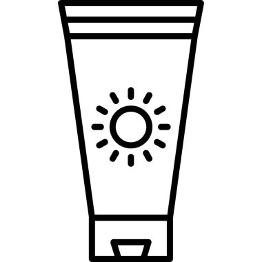 krem simge vektör çizim