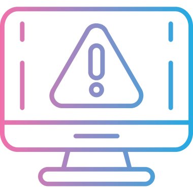 Bilgisayar. Web simgesi basit illüstrasyon