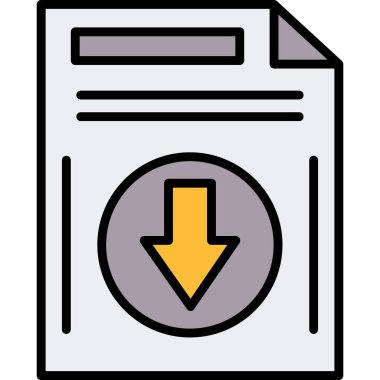 İndir. Web simgesi basit illüstrasyon