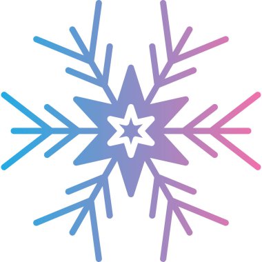 Kar tanesi. Web simgesi basit illüstrasyon