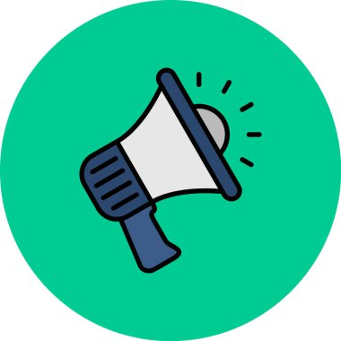 megafon hoparlör vektör çizimi tasarımı