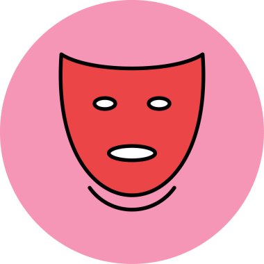 Vektör illüstrasyonu, şirin simge