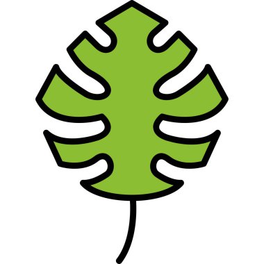 Yaprak simgesi. vektör illüstrasyonu