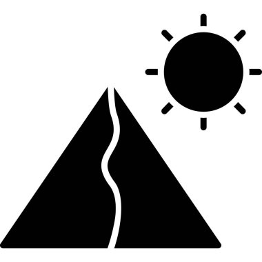 güneş simgesi üzerinde beyaz izole