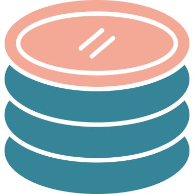 Sunucu. Web simgesi basit illüstrasyon