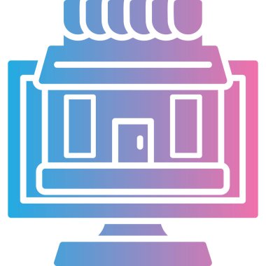 Bir binanın vektör illüstrasyonu