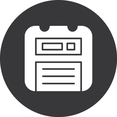 Belge simgesinin vektör illüstrasyonu