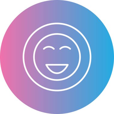 Bir yüz simgesinin vektör illüstrasyonu