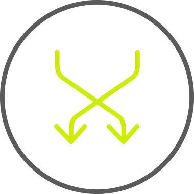 Ok. Web simgesi basit illüstrasyon