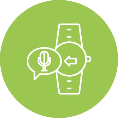 mikrofon vektör simgesi modern illüstrasyon