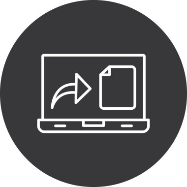 vektör lcd simgesi illüstrasyonu