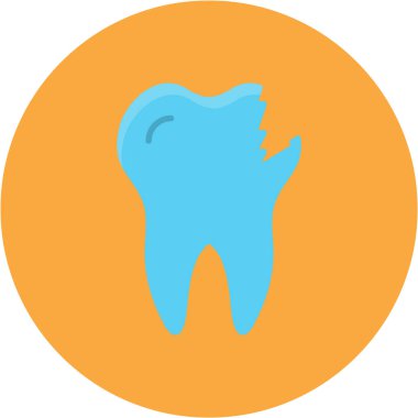 Diş bakımı modern simgesi, vektör illüstrasyonu