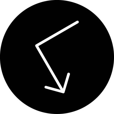 ok simgesi vektör illüstrasyonu