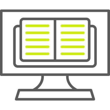 bilgisayar ekranı simgesi, vektör illüstrasyonu