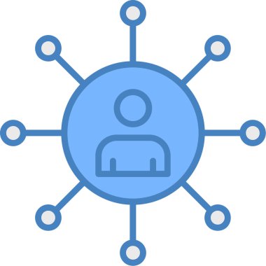 bağlantı ağ bağlantı simgesi ana hat biçiminde