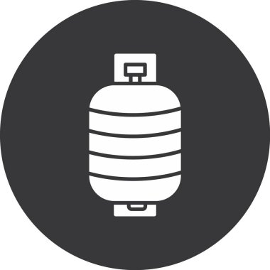 Gaz tankı simgesinin vektör illüstrasyonu