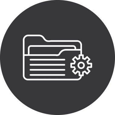 Vektör Belgesi düz biçim simgesi