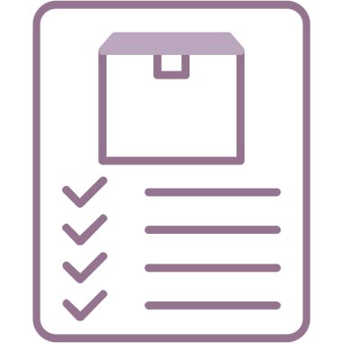 Kontrol listesi. Web simgesi basit illüstrasyon