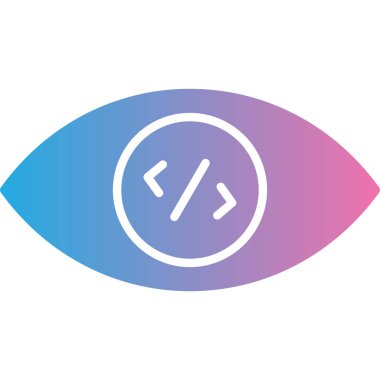 Göz simgesi vektör illüstrasyonu