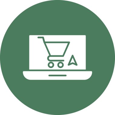 İnternetten alışveriş. Web simgesi