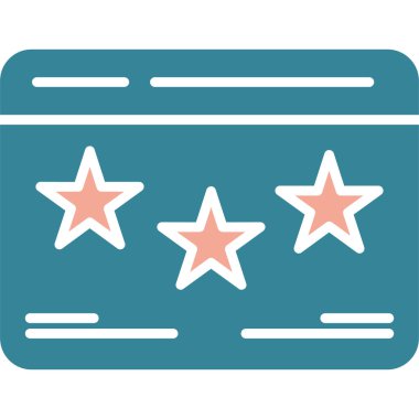 vektör yıldız simgesi, basit web illüstrasyonu