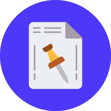 Yasal belge düz simge, vektör, illüstrasyon